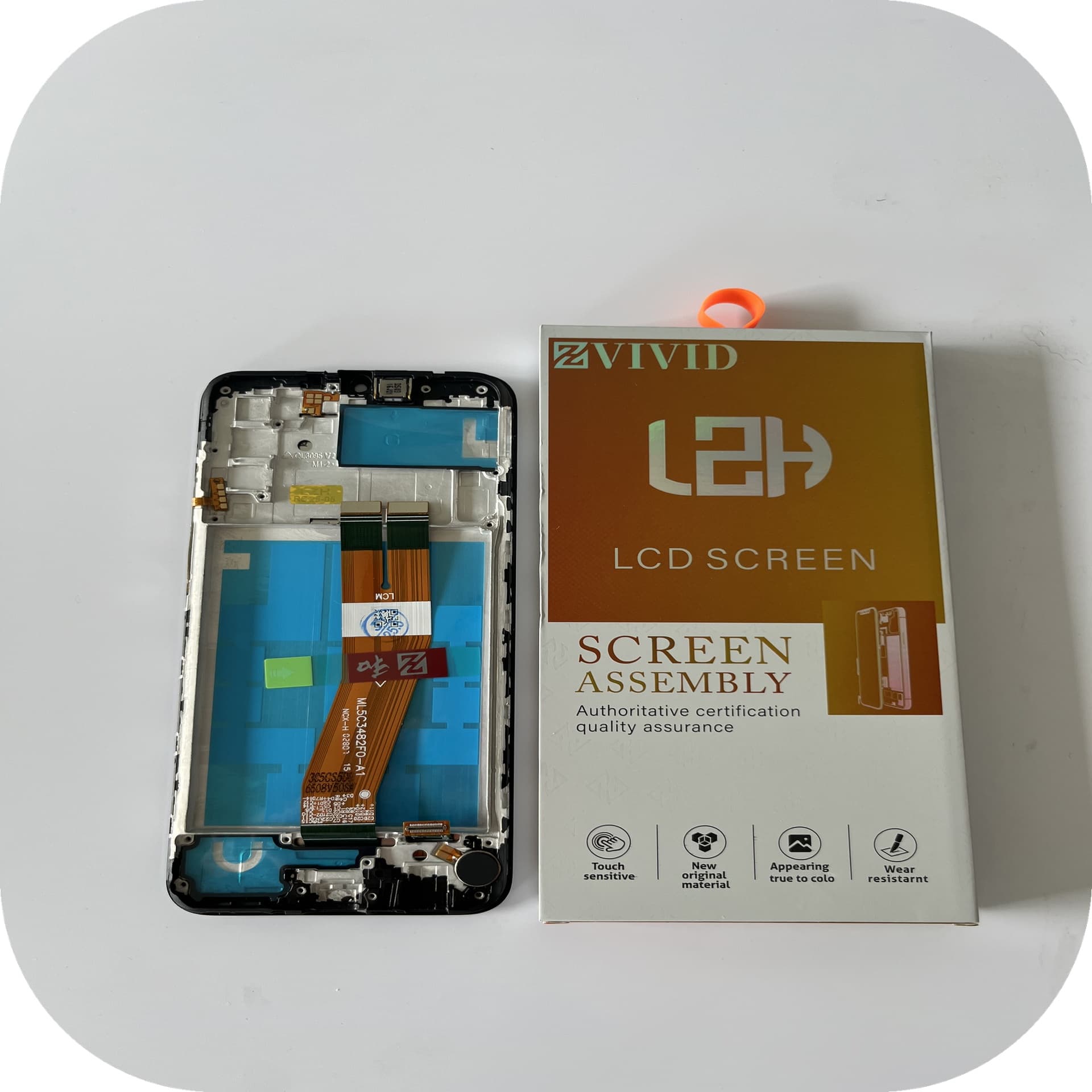 FRONTAL TELA SAMSUNG A02S IPS LCD COM ARO LZH