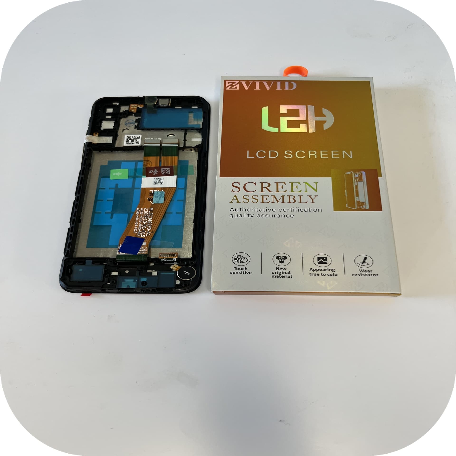 FRONTAL TELA SAMSUNG A04E PLS LCD COM ARO LZH