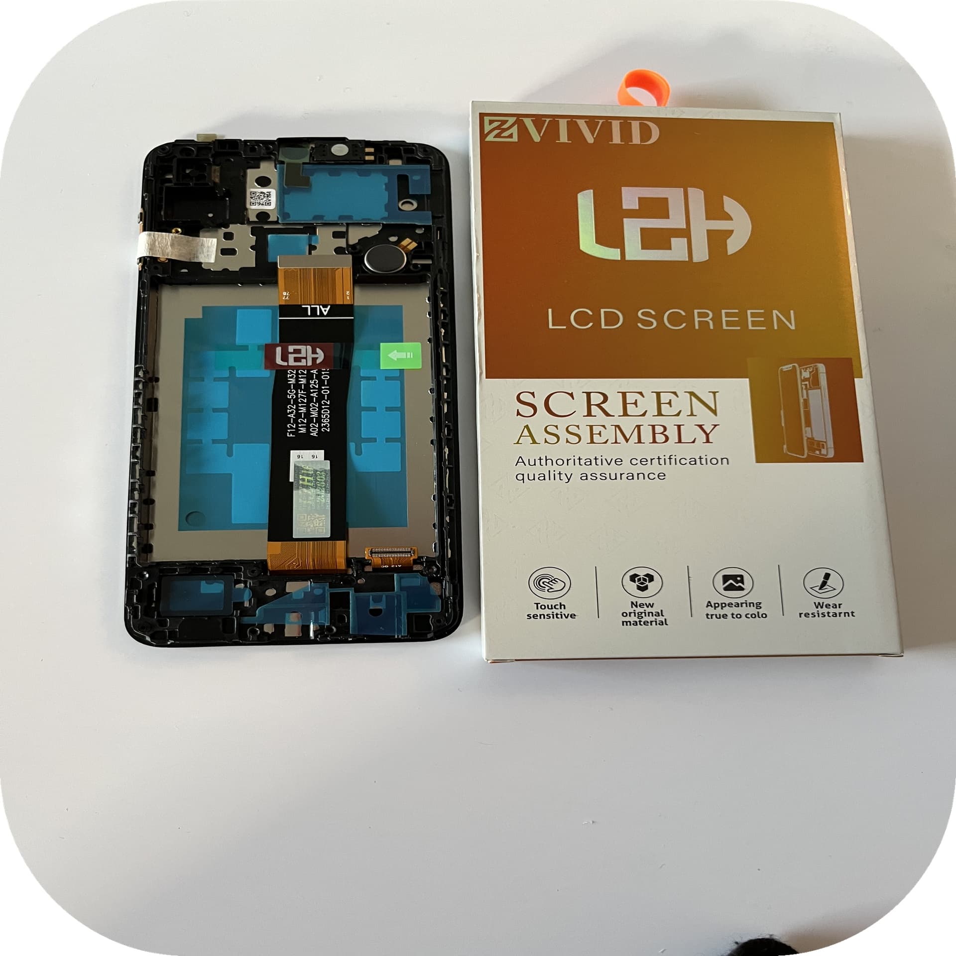 FRONTAL TELA SAMSUNG A12 IPS LCD COM ARO LZH