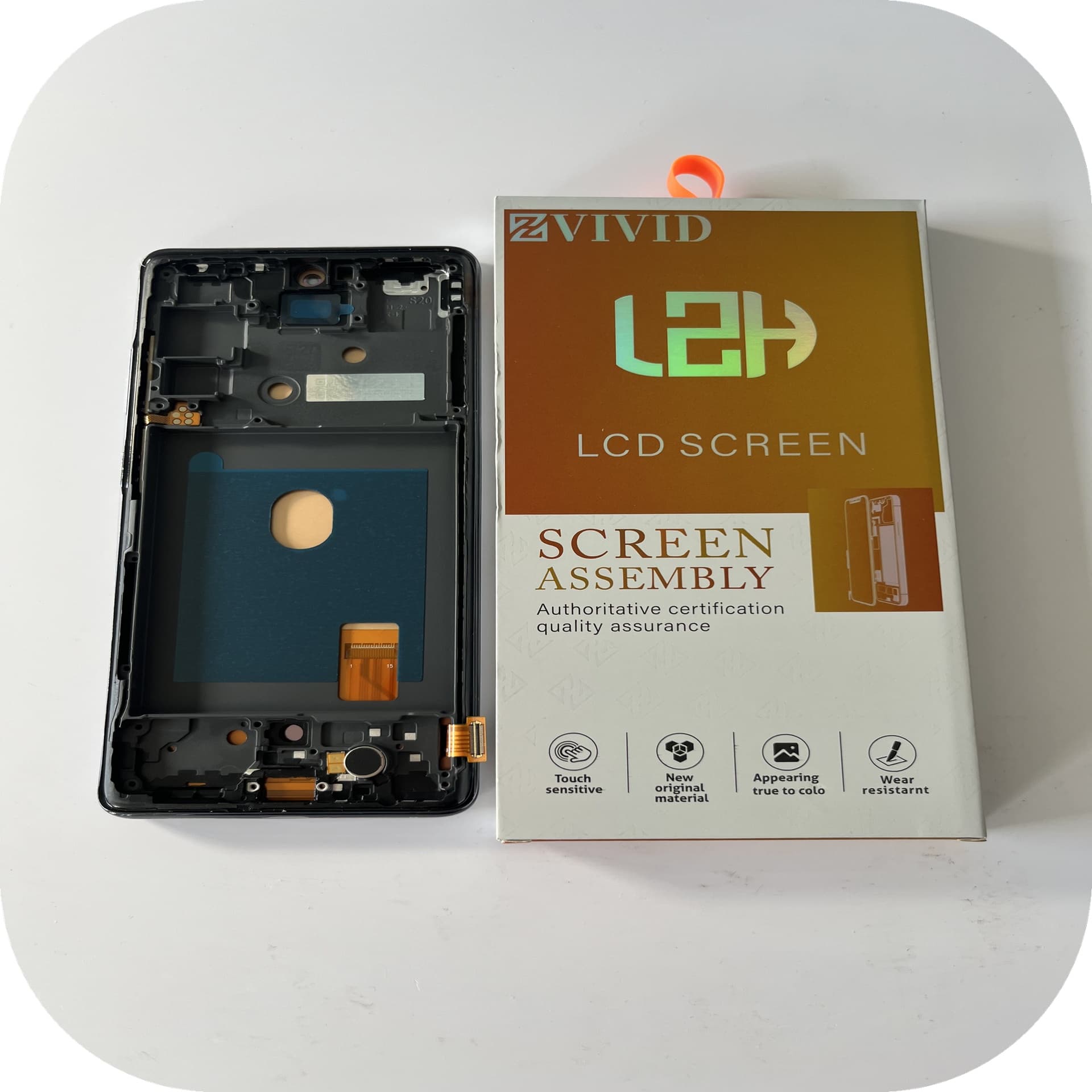 FRONTAL TELA SAMSUNG S20 FE OLED VIVID COM ARO LZH