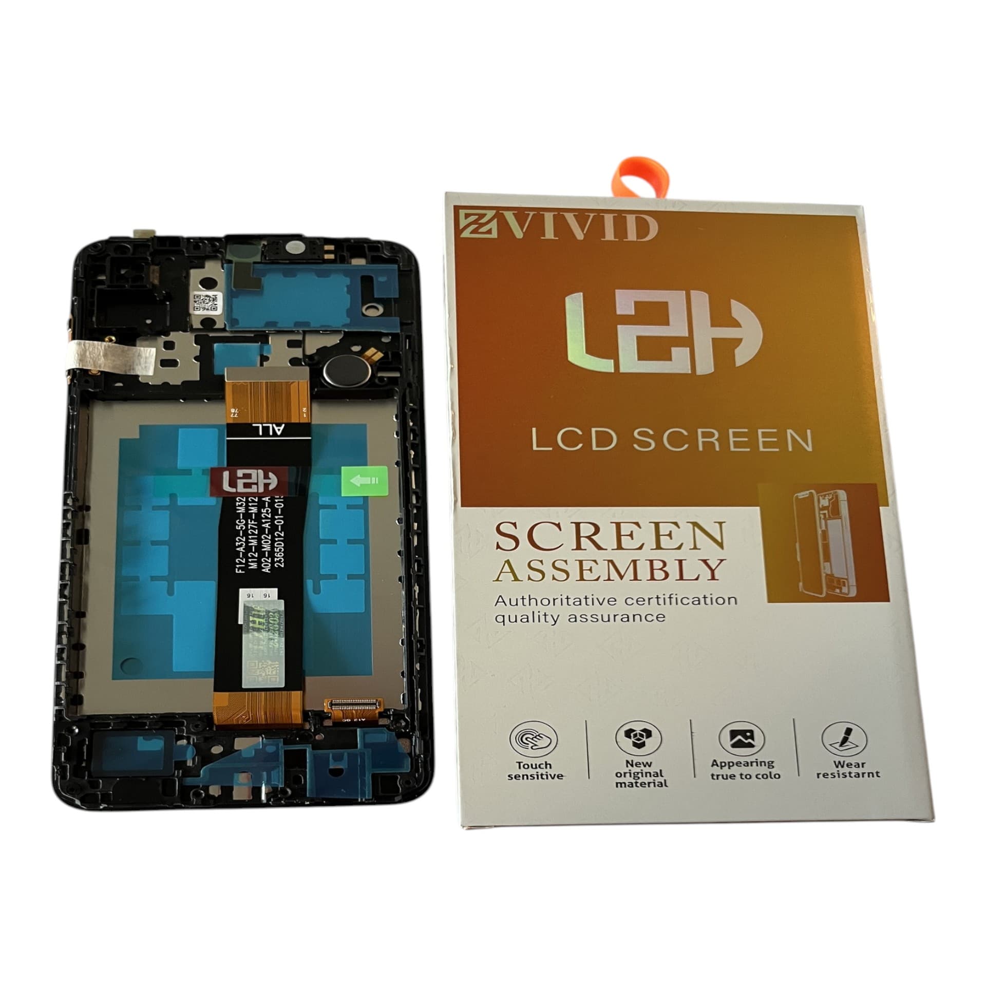 FRONTAL TELA SAMSUNG A12 IPS LCD COM ARO LZH