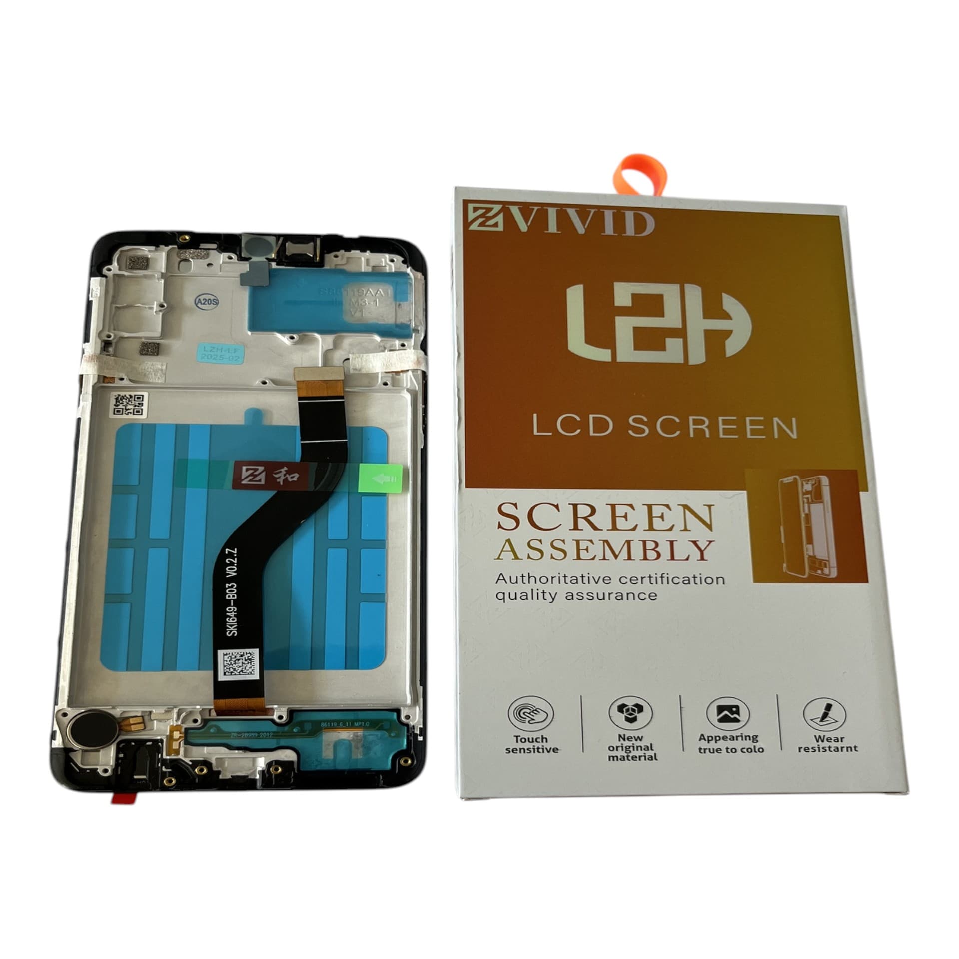 FRONTAL TELA SAMSUNG A20S TFT LCD COM ARO LZH