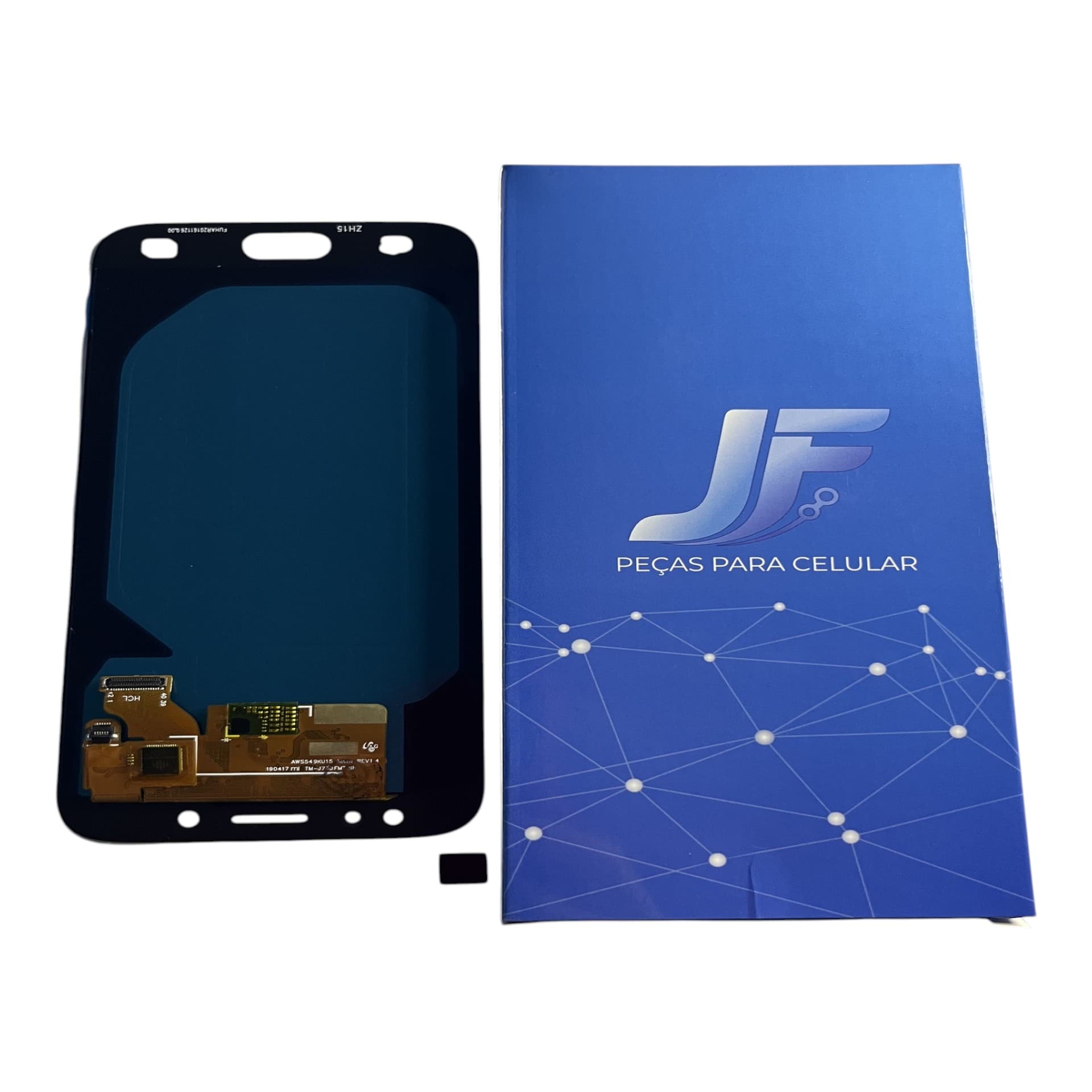 FRONTAL TELA SAMSUNG  J7 PRO OLED DOURADA SEM ARO WCELL