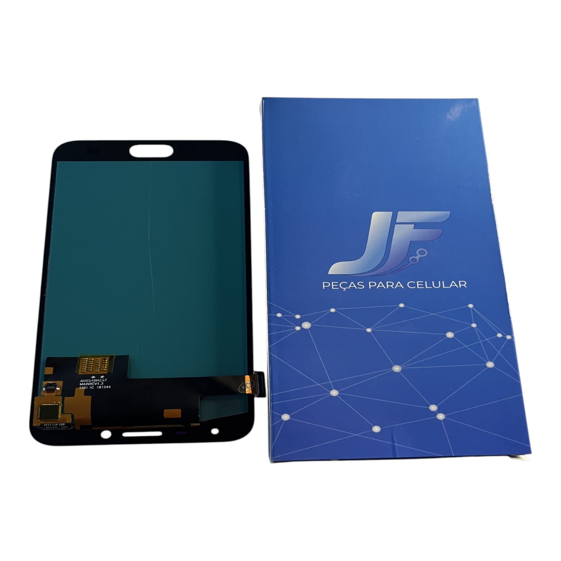 FRONTAL TELA SAMSUNG J4 OLED DOURADO SEM ARO WCELL