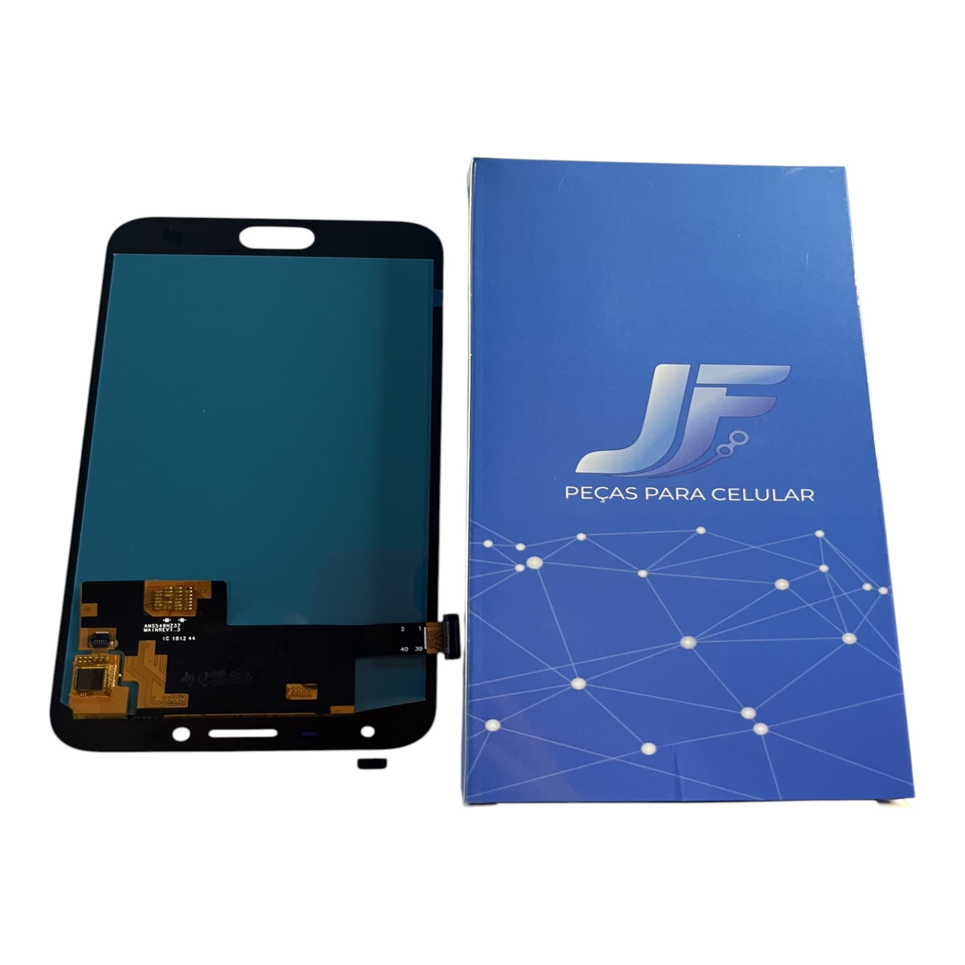 FRONTAL TELA SAMSUNG J4 OLED PRETA SEM ARO WCELL