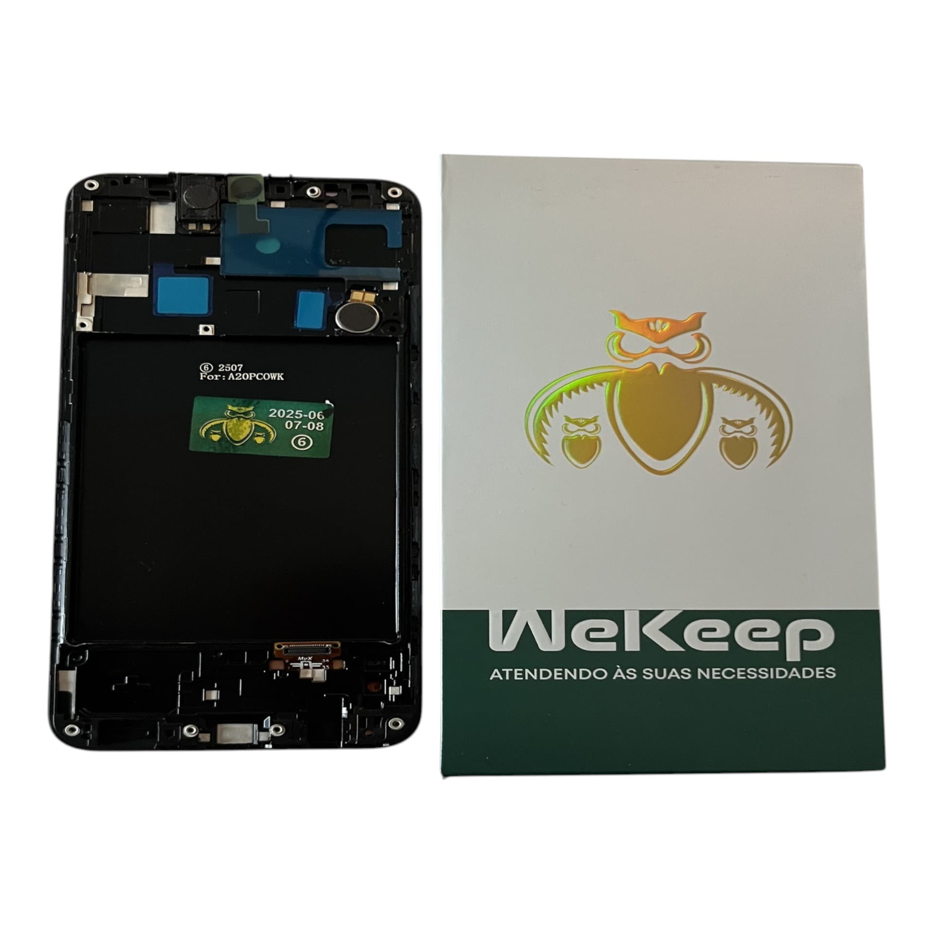 FRONTAL TELA SAMSUNG A20 OLED VIVID COM ARO WEKEEP