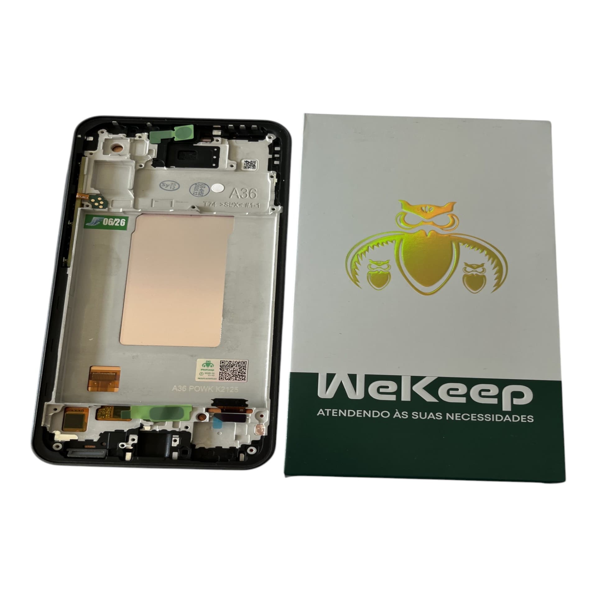 FRONTAL TELA SAMSUNG A36 OLED VIVID COM ARO WEKEEP