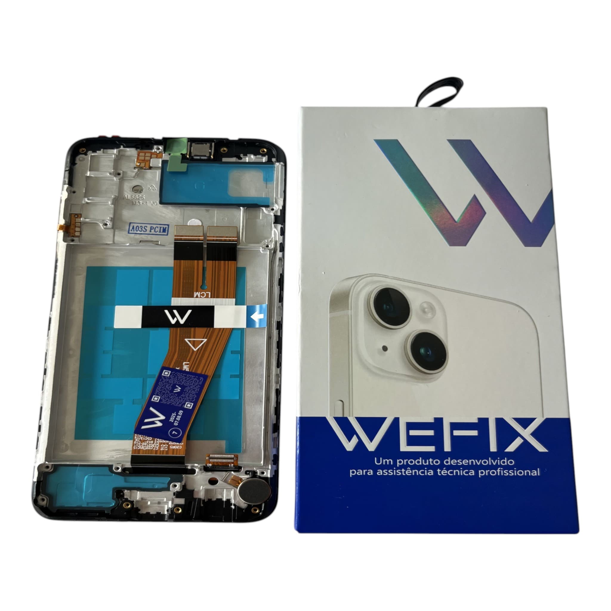 FRONTAL TELA SAMSUNG A03S IPS LCD COM ARO WEFIX