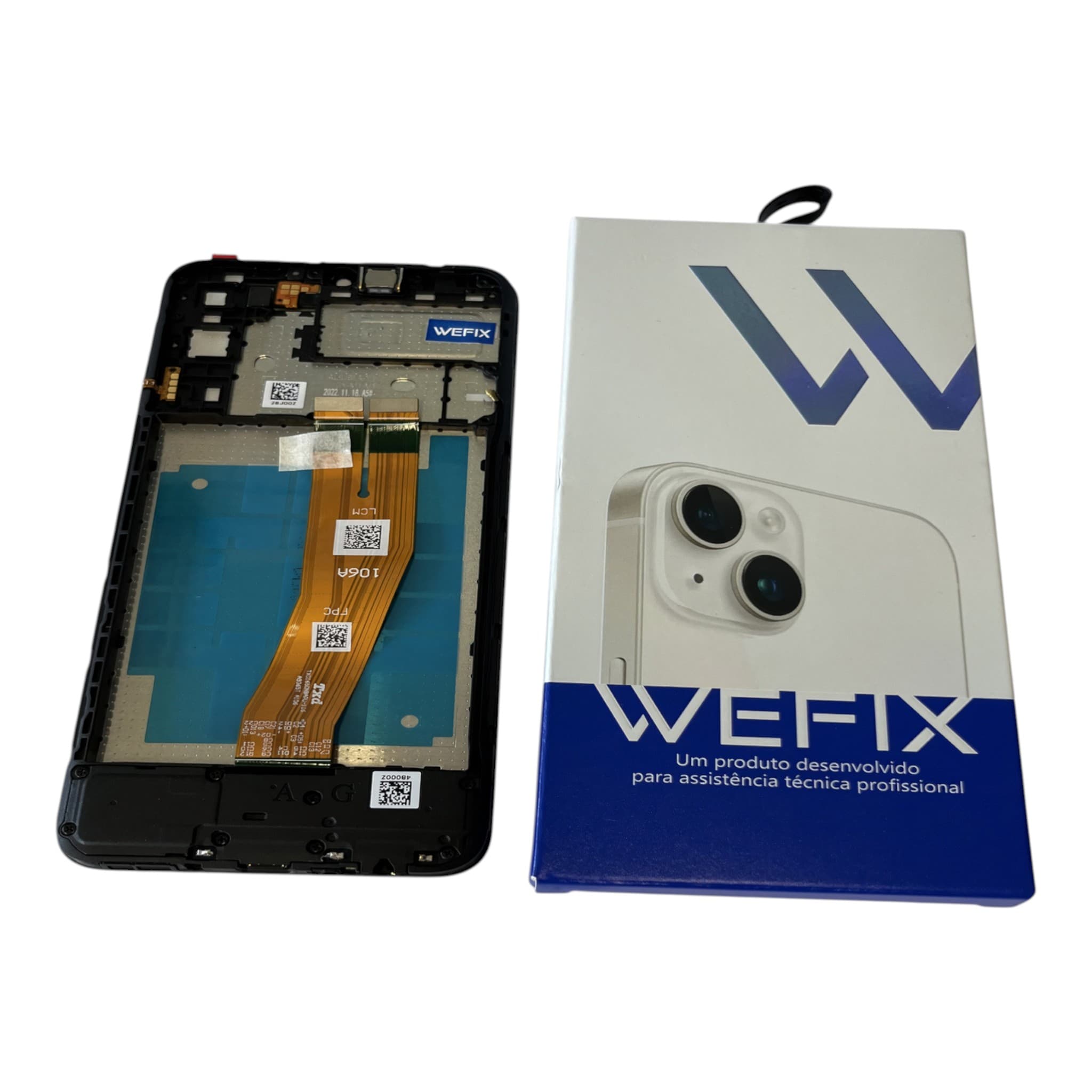 FRONTAL TELA SAMSUNG A04E PLS LCD COM ARO WEFIX