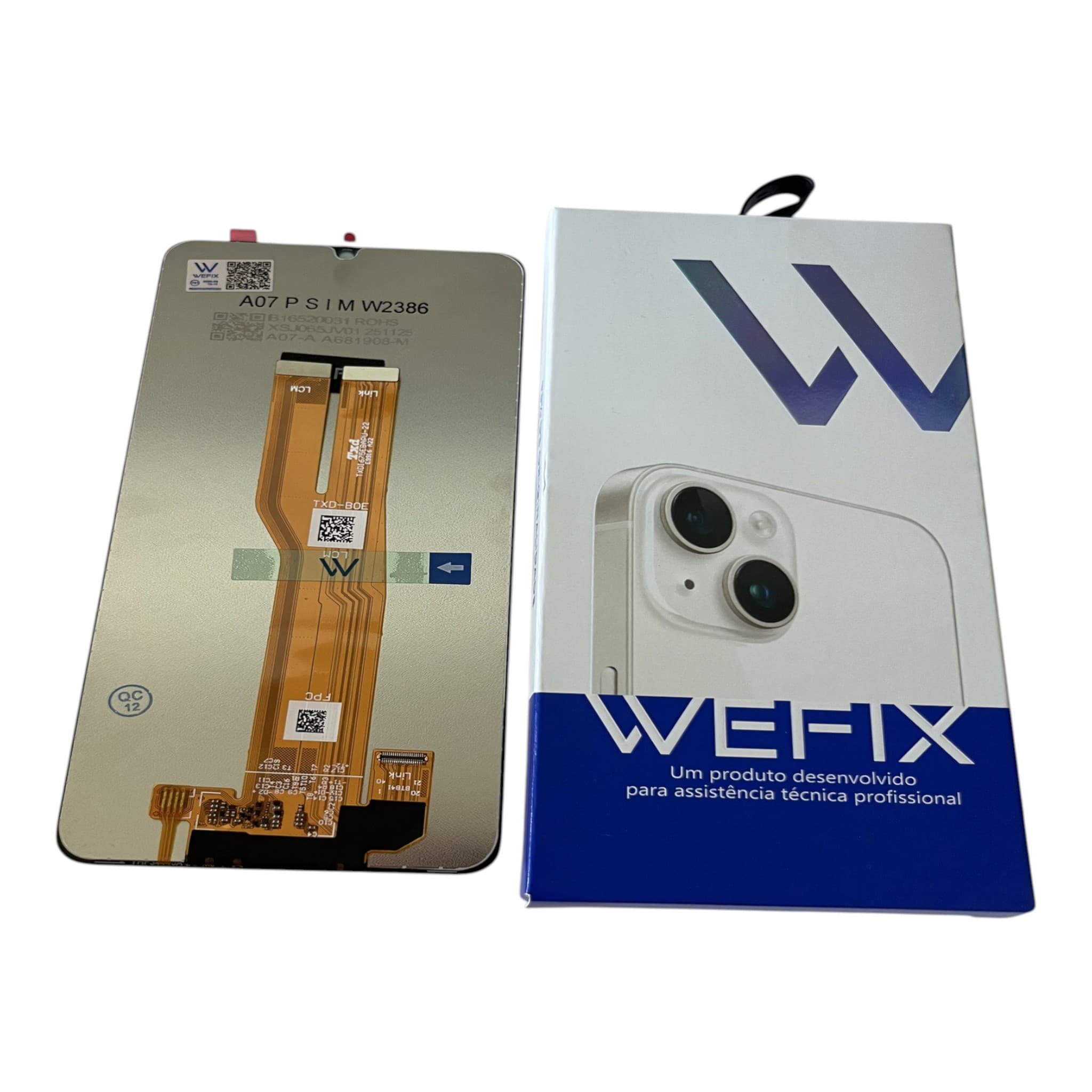 FRONTAL TELA SAMSUNG A07 4G PLS LCD SEM ARO WEFIX