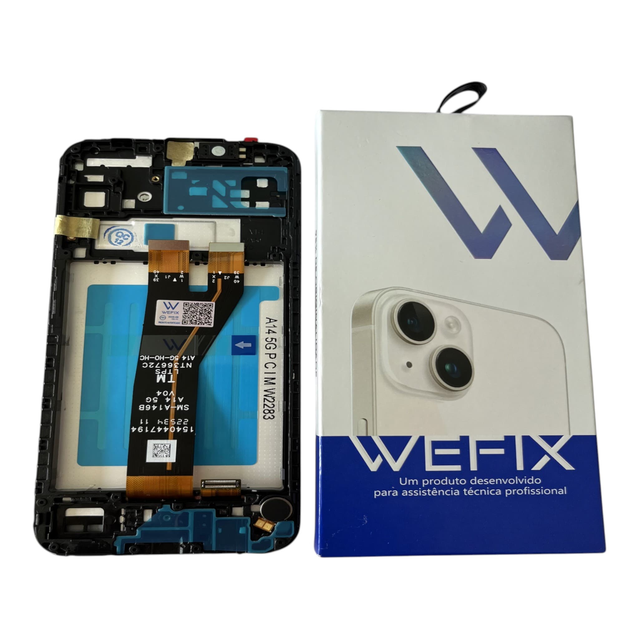 FRONTAL TELA SAMSUNG A14 5G PLS LCD COM ARO WEFIX