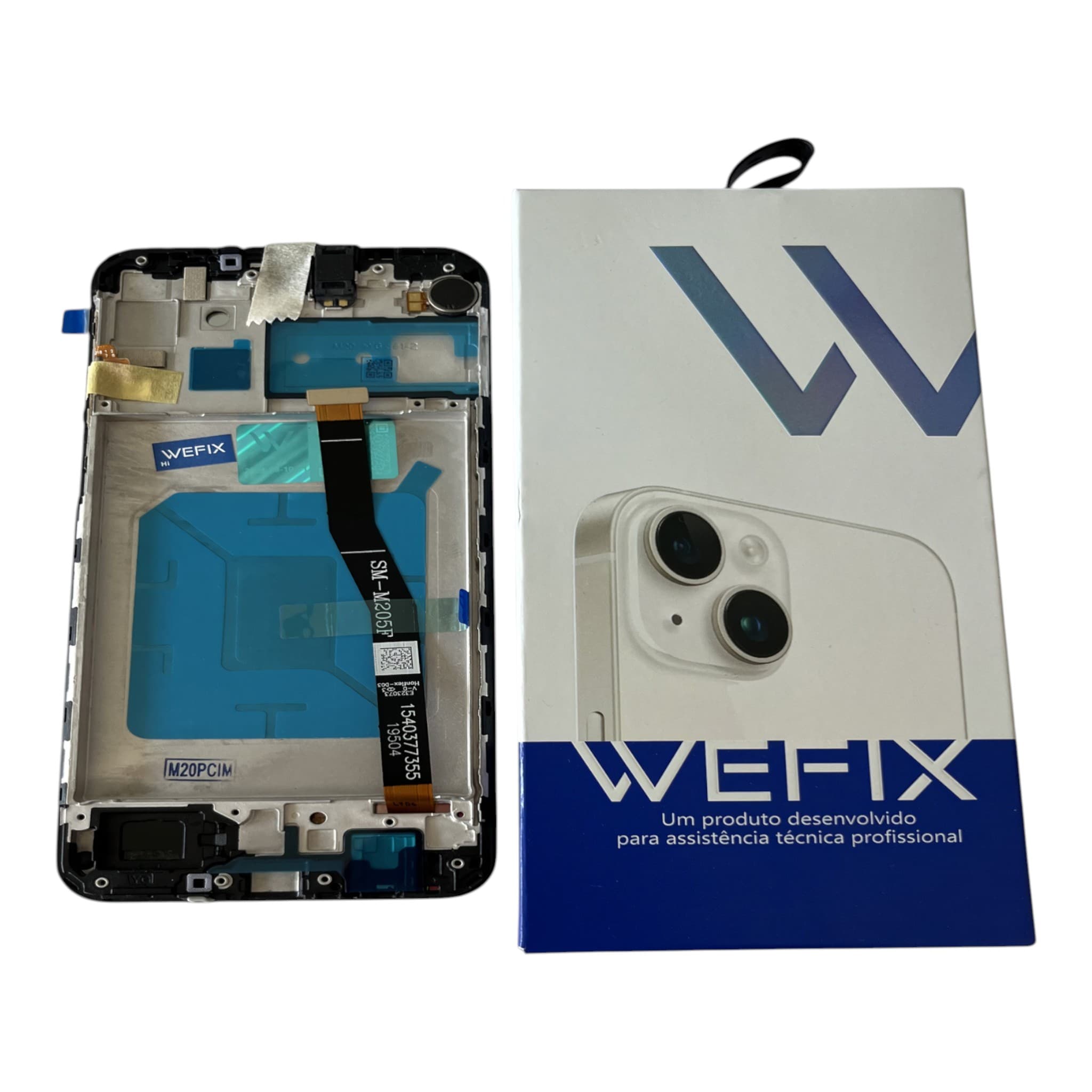 FRONTAL TELA SAMSUNG M20 PLS TFT COM ARO WEFIX