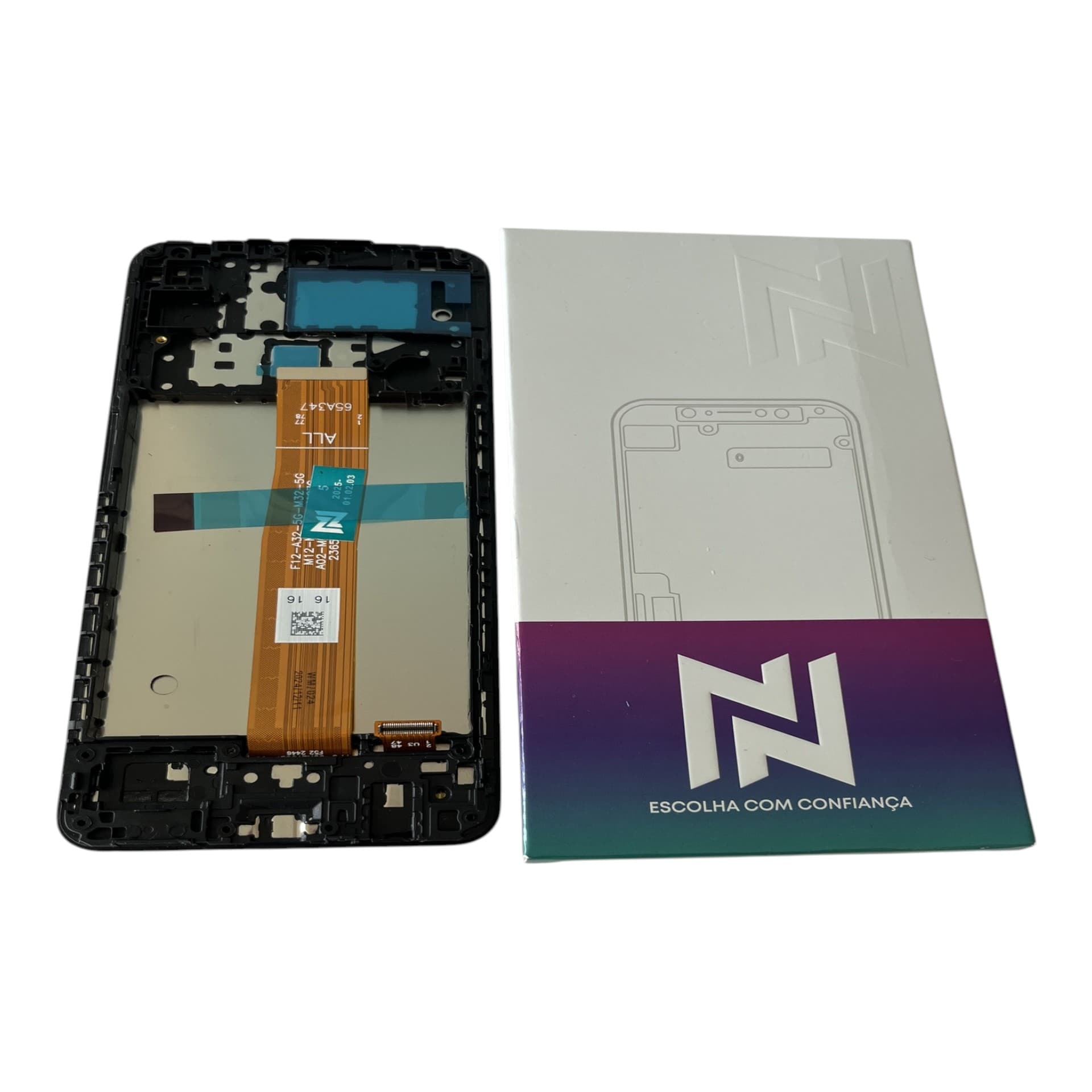 FRONTAL TELA SAMSUNG M12 PLS LCD COM ARO NN
