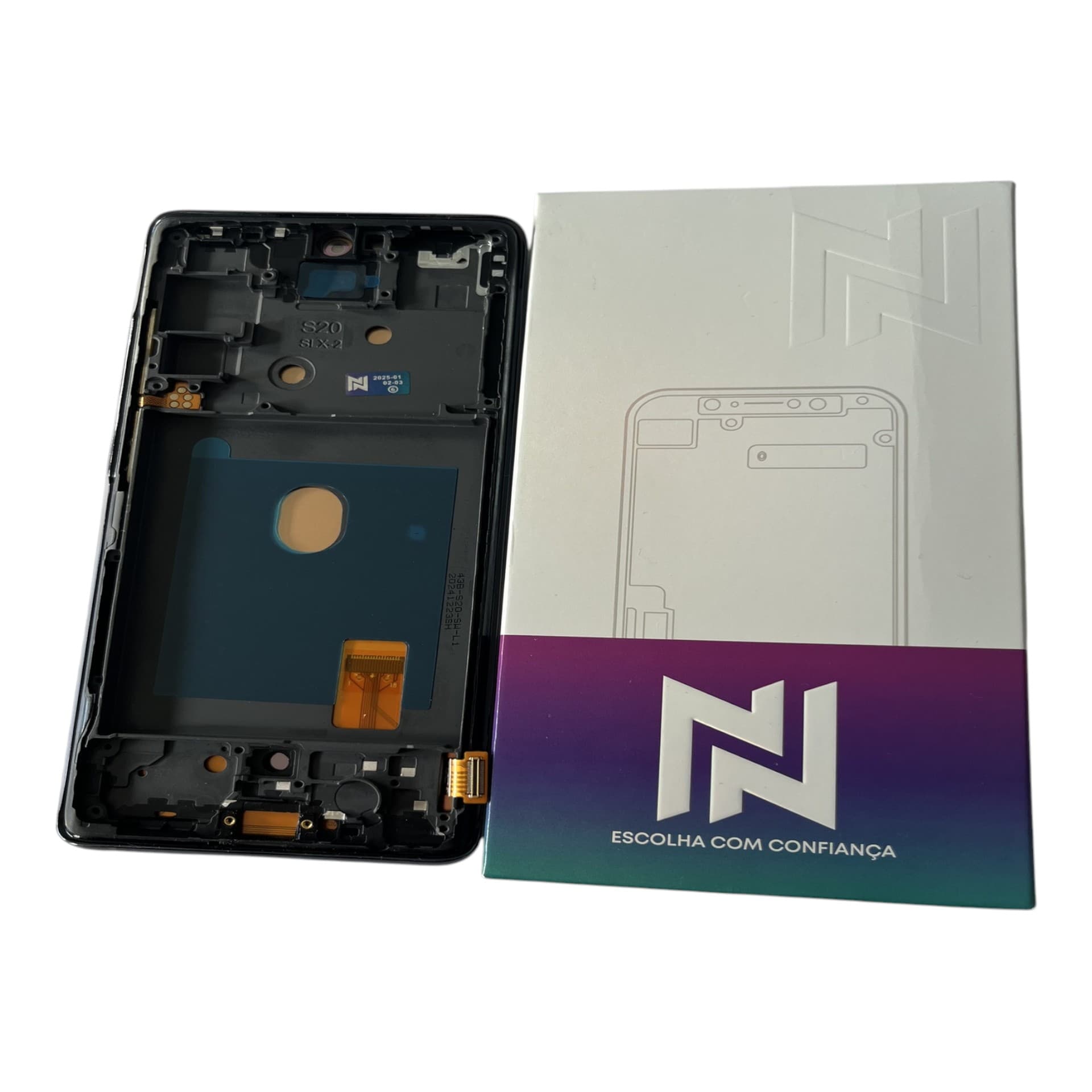 FRONTAL TELA SAMSUNG S20 FE OLED COM ARO NN (EM FALTA)