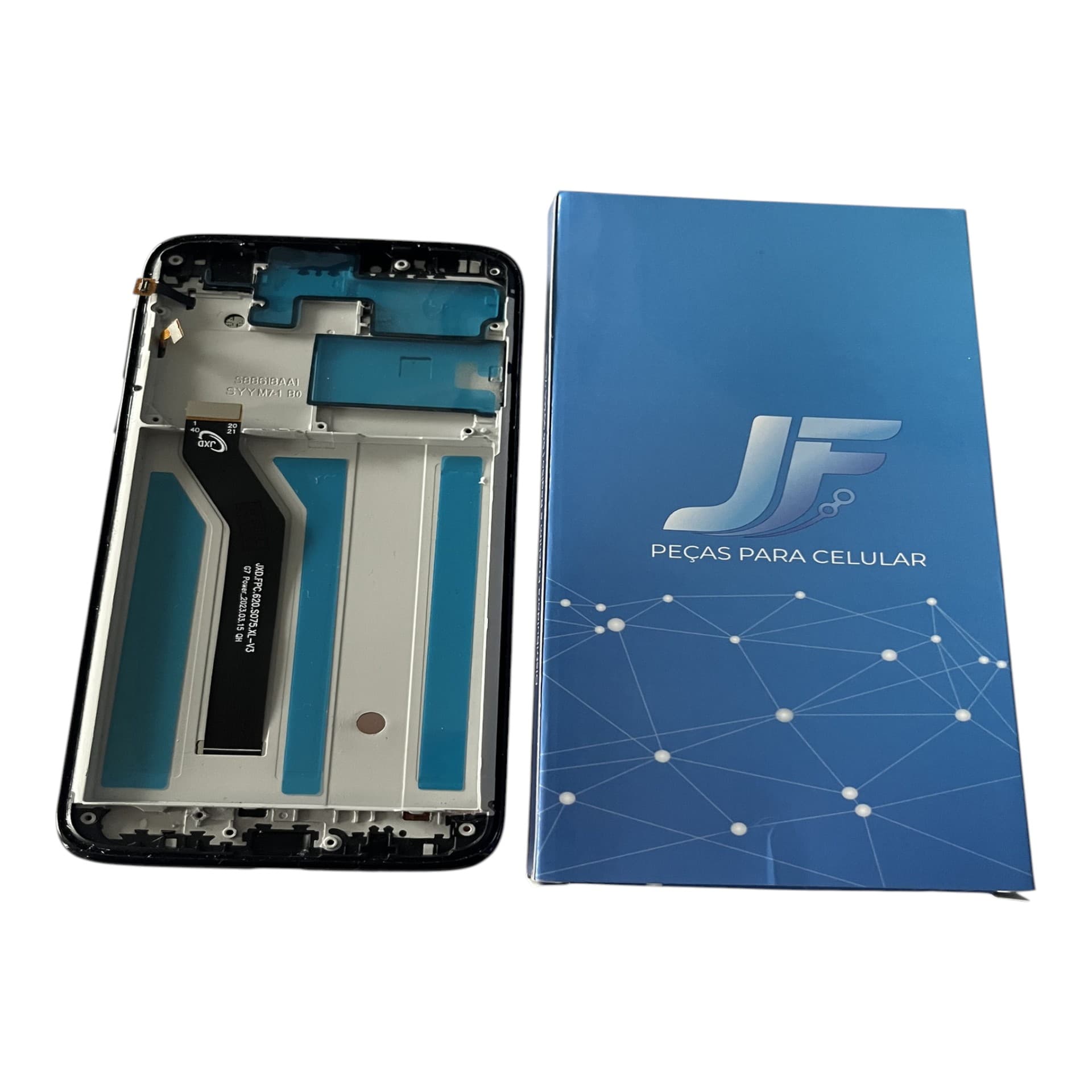 FRONTAL TELA MOTOROLA G7  POWER IPS LCD SEM ARO WCELL