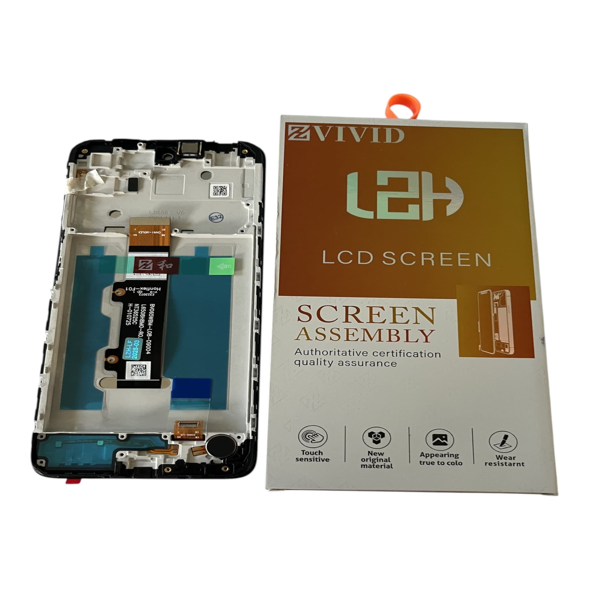 FRONTAL TELA MOTOROLA E32 IPS LCD COM ARO LZH