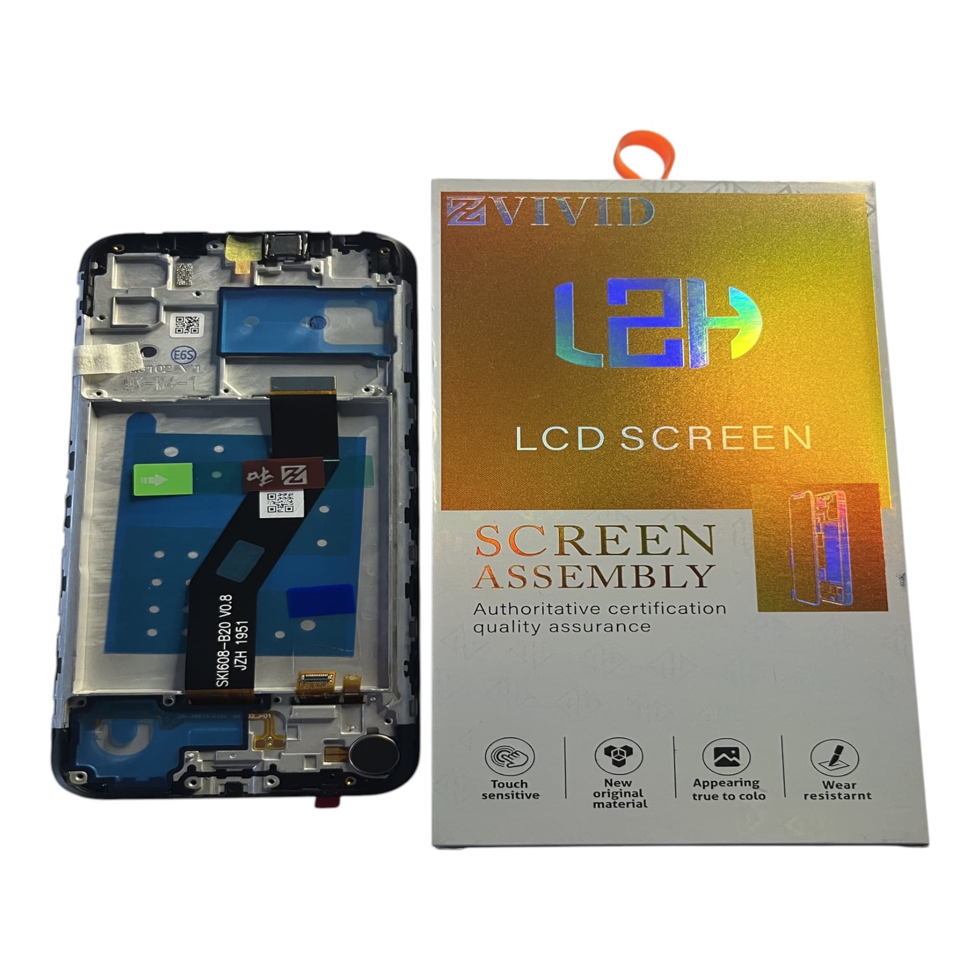 FRONTAL TELA MOTOROLA E6S IPS LCD COM ARO LZH