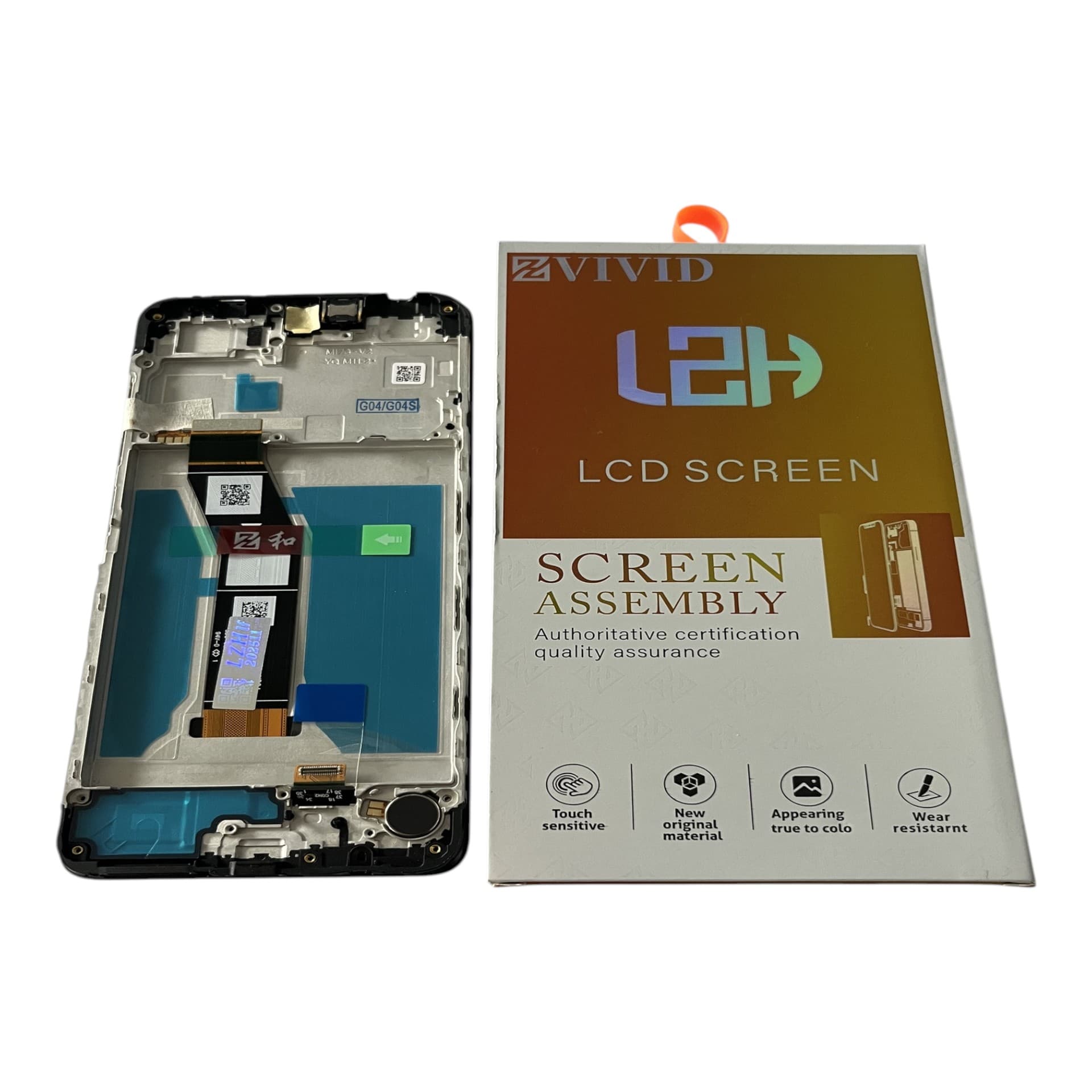 FRONTAL TELA MOTOROLA G04 / G04S IPS LCD COM ARO LZH