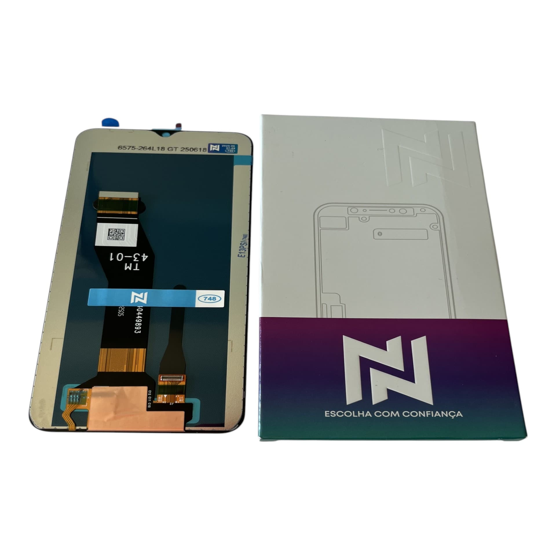 FRONTAL TELA MOTOROLA E13 IPS LCD SEM ARO NN