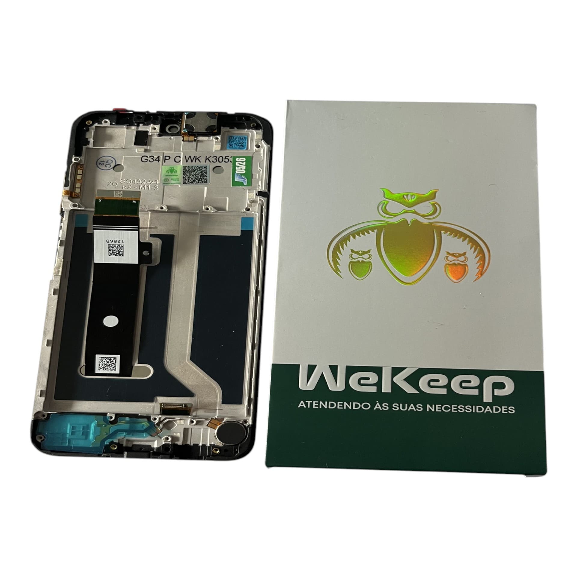 FRONTAL TELA MOTOROLA G34 IPS LCD COM ARO WEKEEP