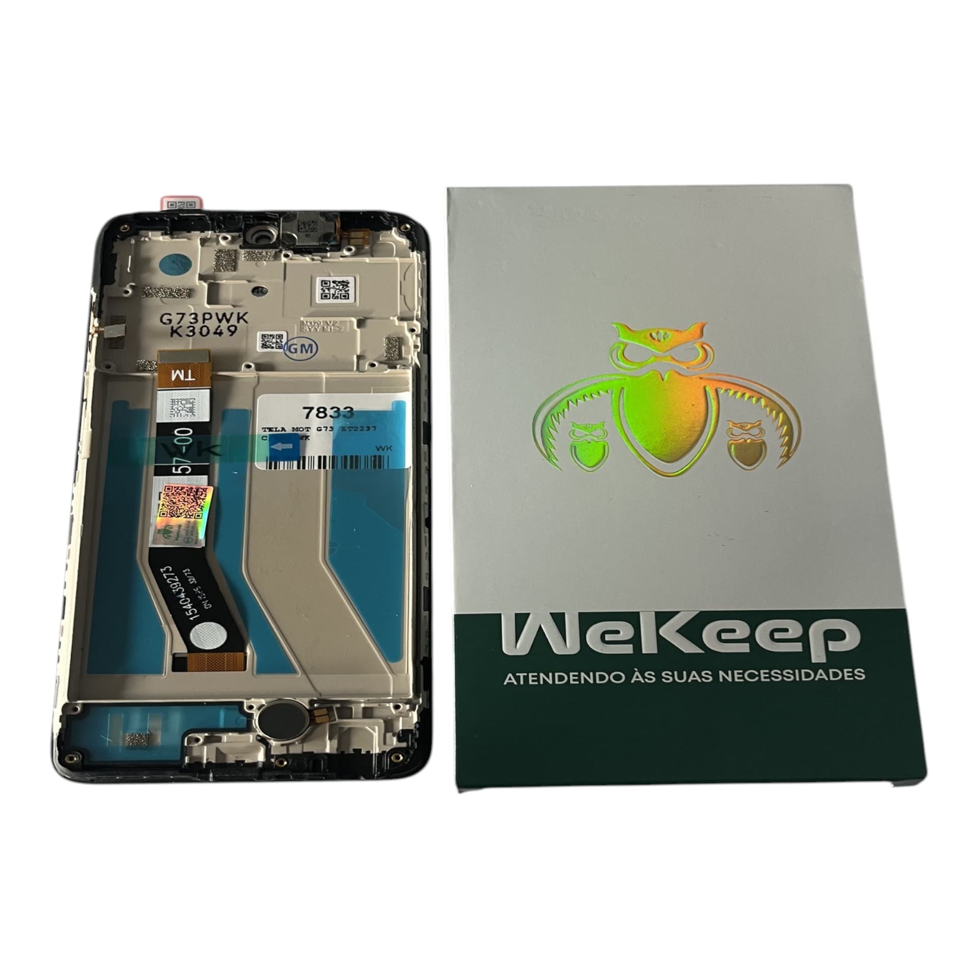FRONTAL TELA MOTOROLA G73 IPS LCD COM ARO WEKEEP