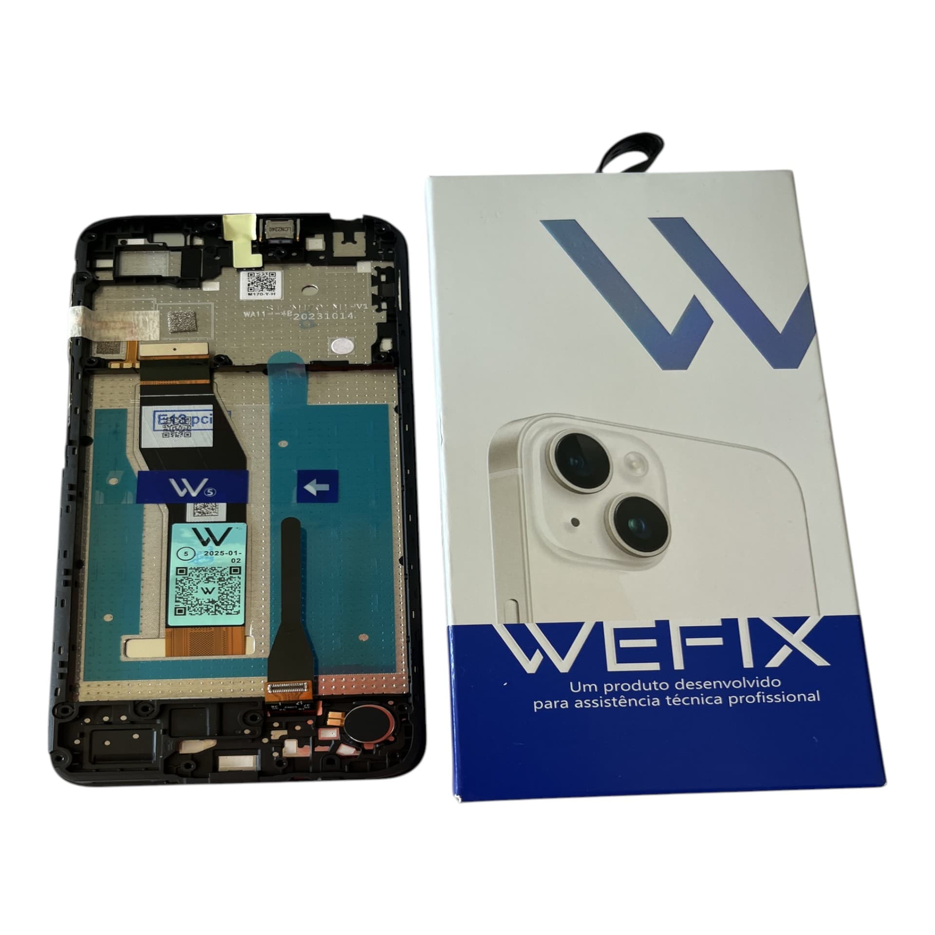 FRONTAL TELA MOTOROLA E13 IPS LCD COM ARO WEFIX