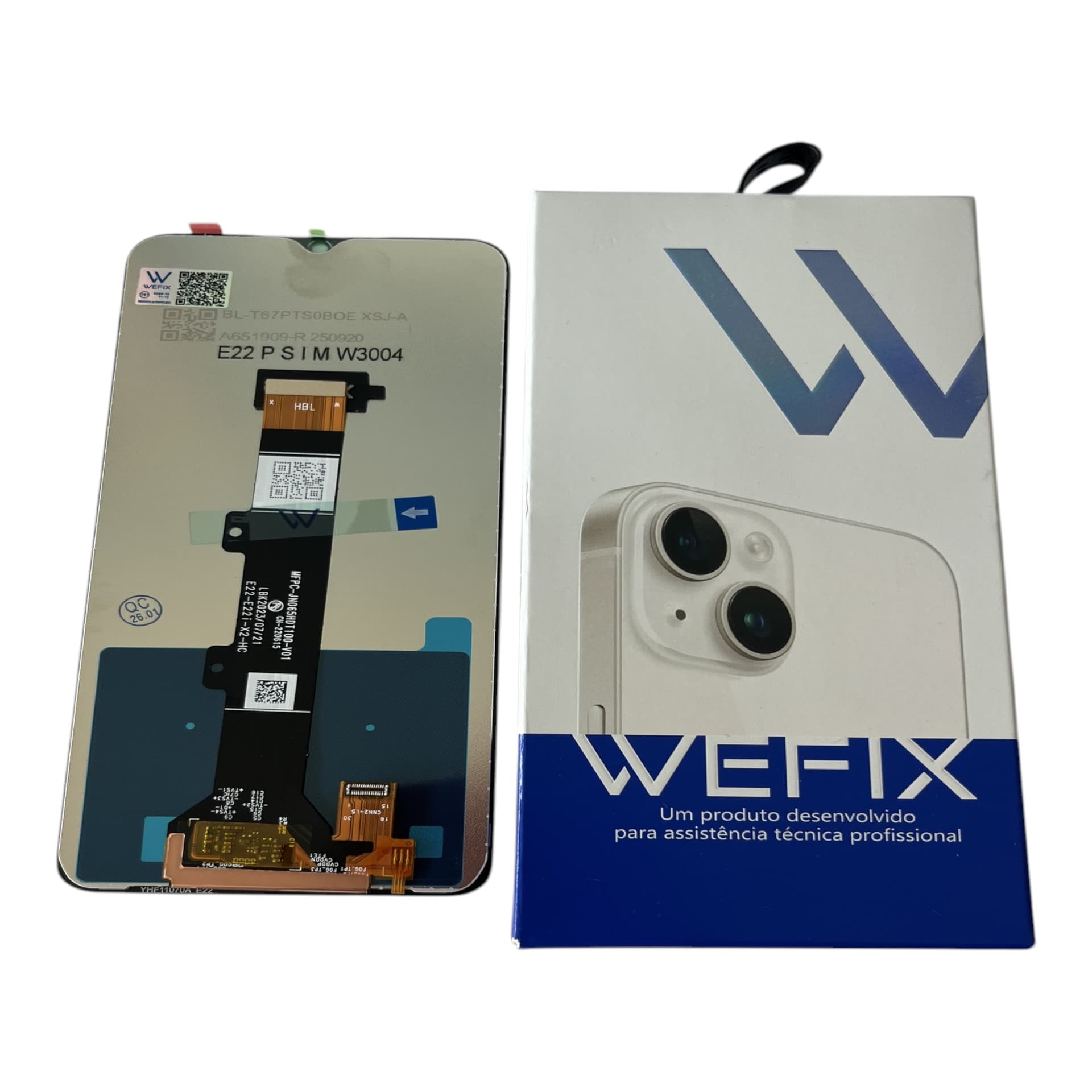 FRONTAL TELA MOTOROLA E22/ E22I IPS LCD SEM ARO WEFIX