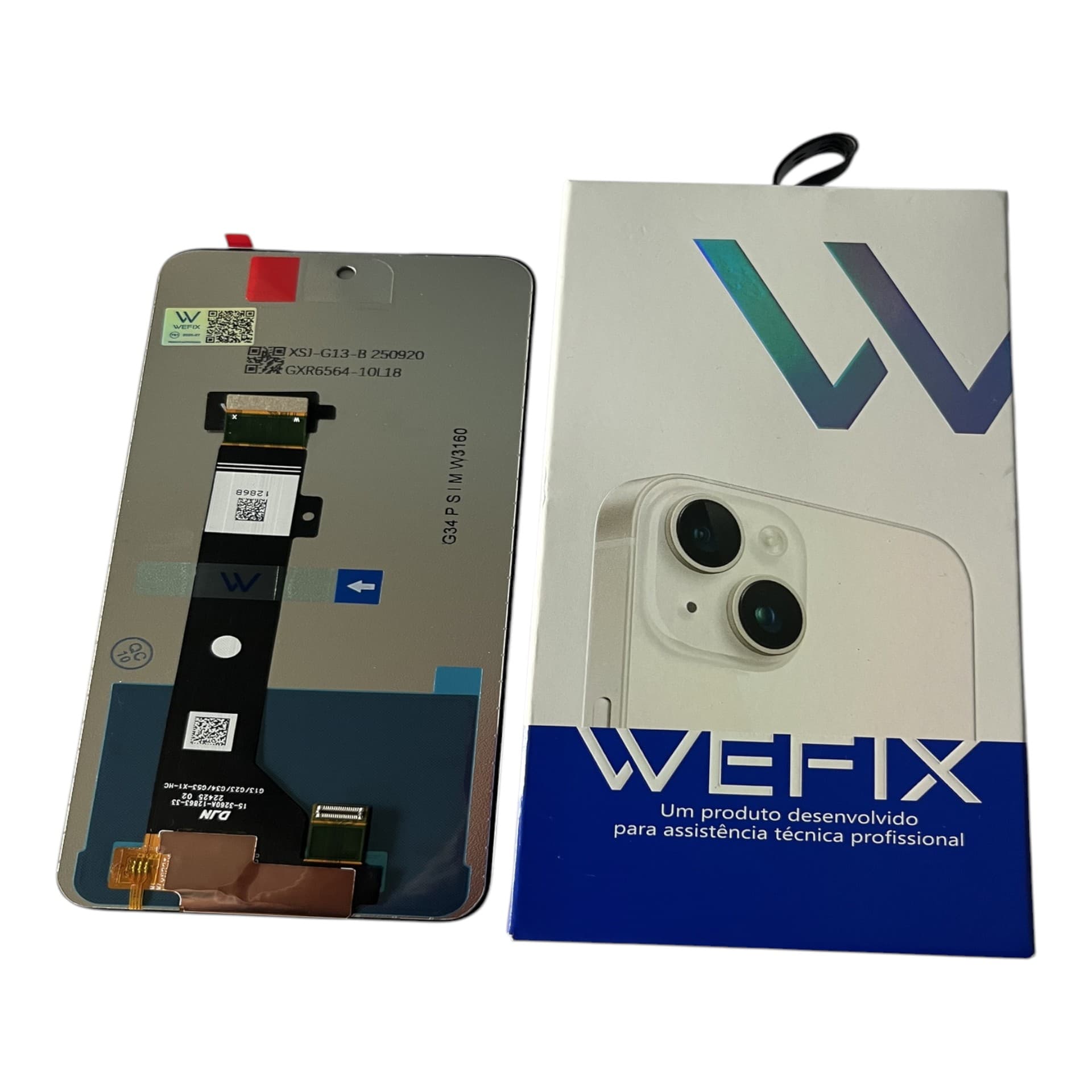 FRONTAL TELA MOTOROLA G34 IPS LCD SEM ARO WEFIX
