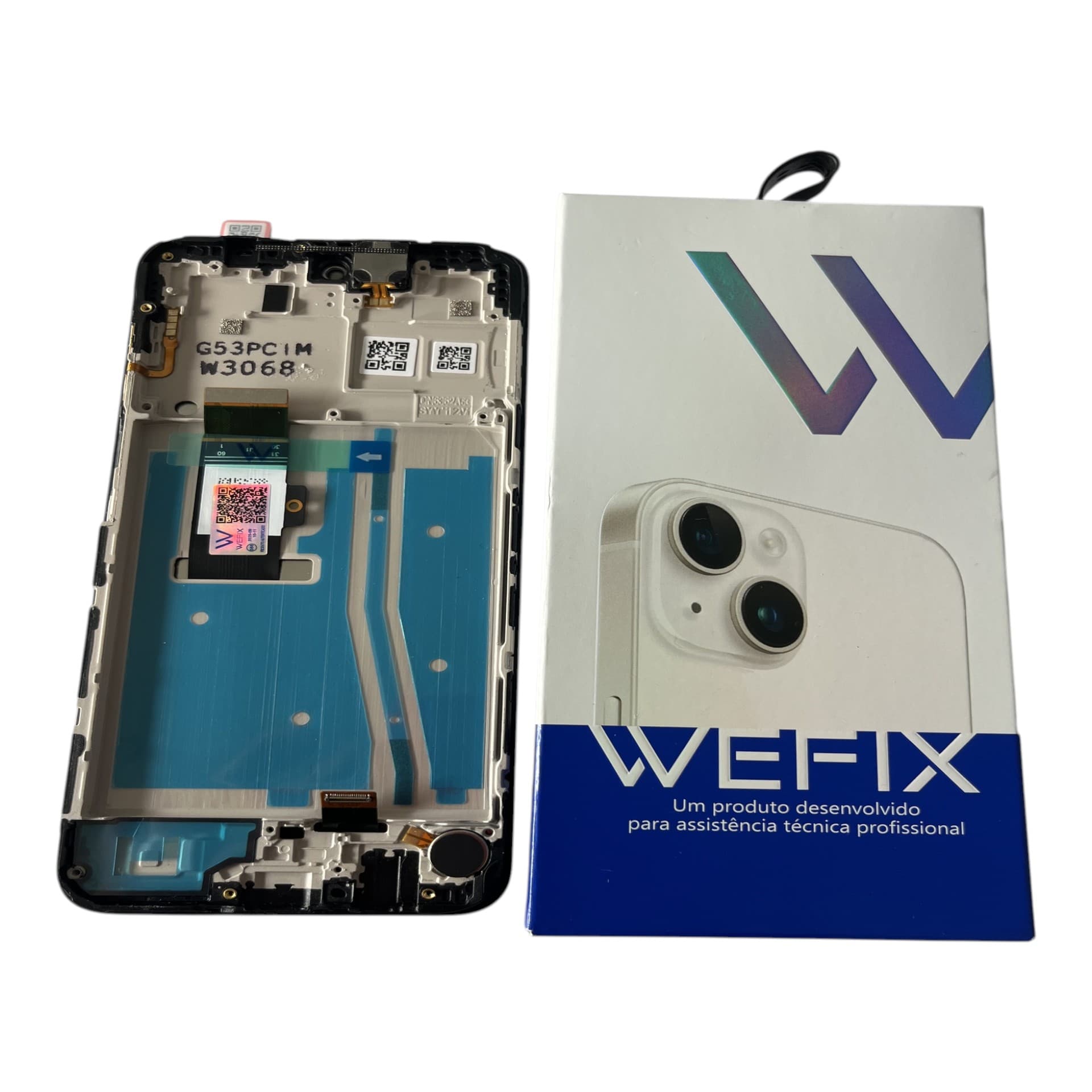 FRONTAL TELA MOTOROLA G53 IPS LCD COM ARO WEFIX