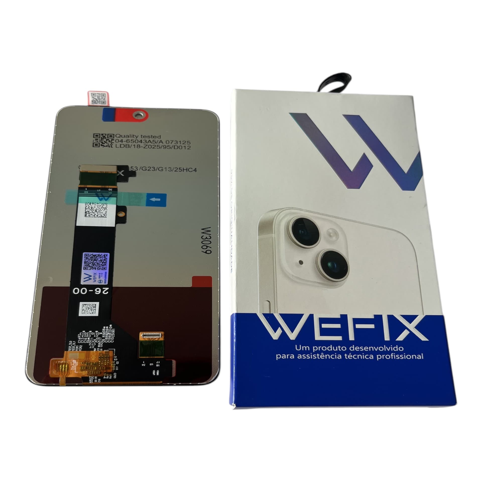 FRONTAL TELA MOTOROLA G53 IPS LCD SEM ARO WEFIX