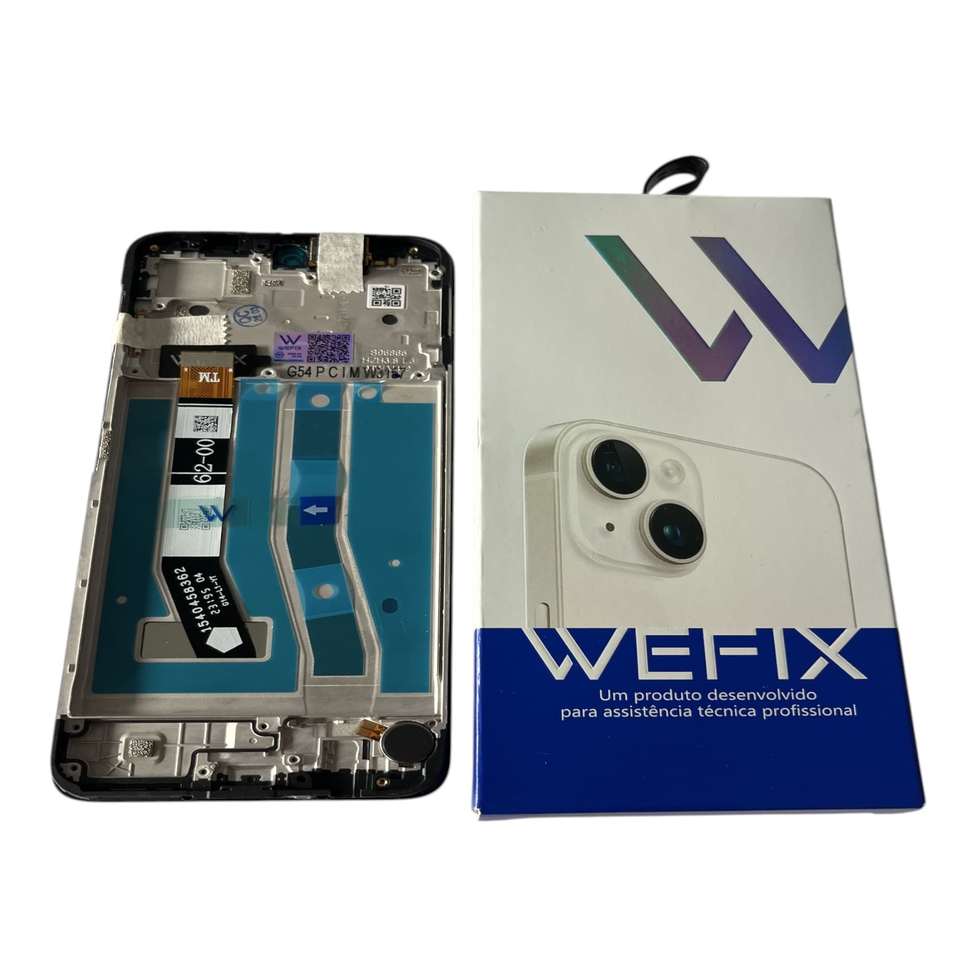 FRONTAL TELA MOTOROLA G54 / G55 IPS LCD COM ARO WEFIX (EM FALTA)