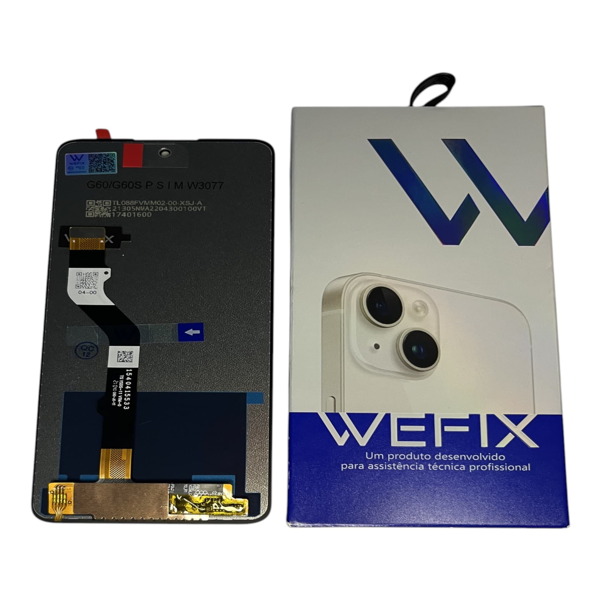 FRONTAL TELA MOTOROLA G60 / G60S  /G40  /G51 IPS LCD SEM ARO WEFIX