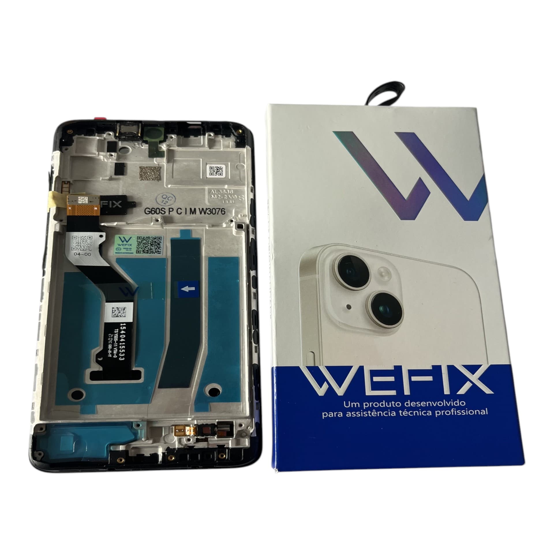 FRONTAL TELA MOTOROLA G60S IPS LCD COM ARO WEFIX