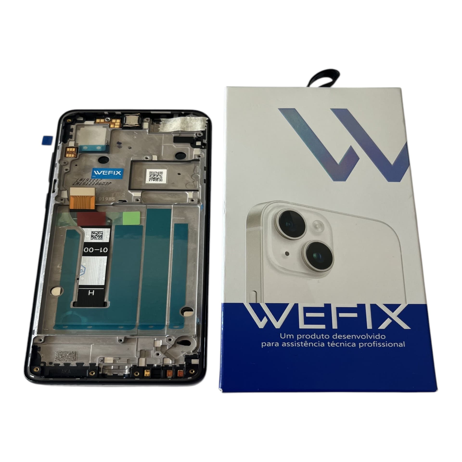 FRONTAL TELA MOTOROLA ONE VISION OLED VIVID COM ARO WEFIX