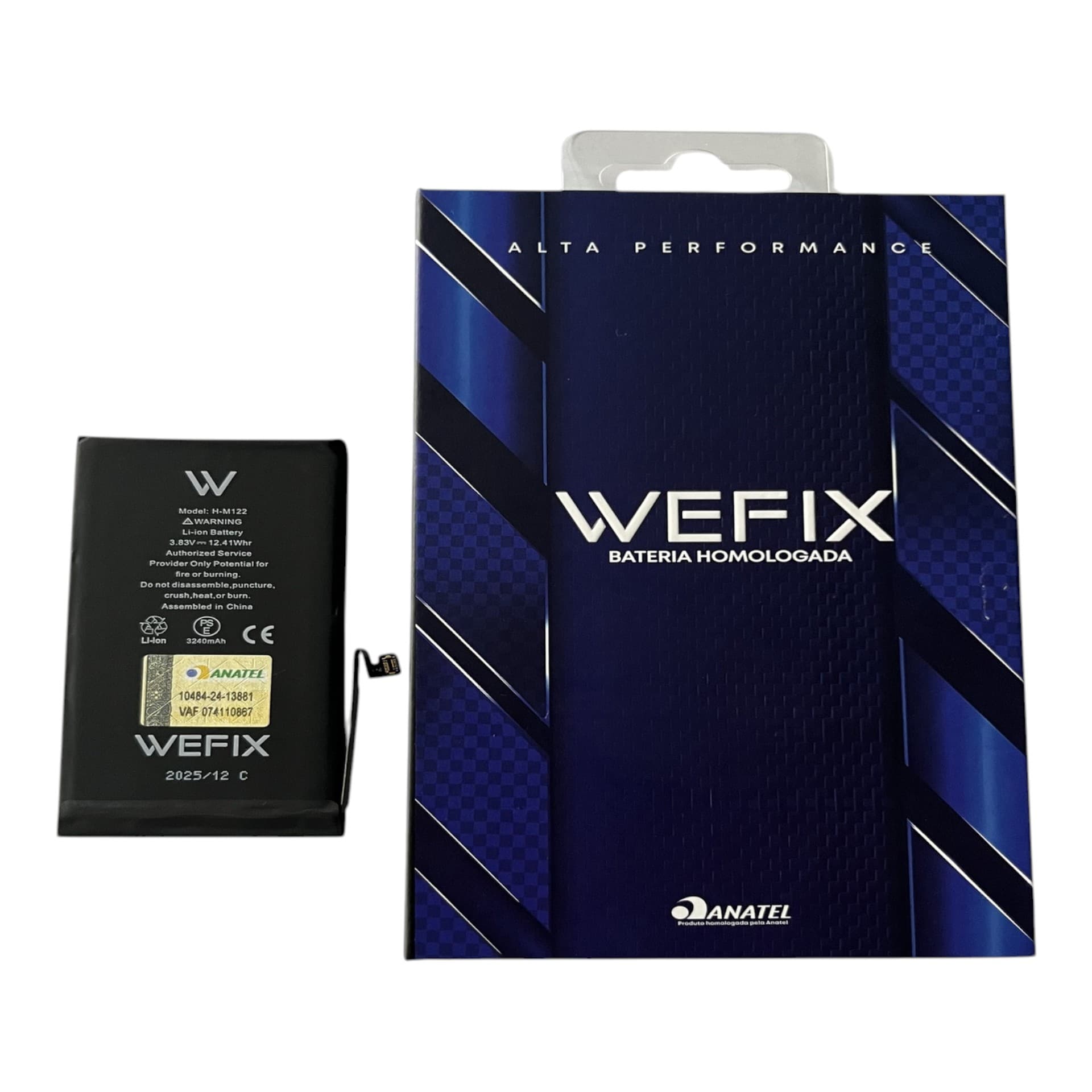BATERIA IPHONE 12 / 12 PRO WEFIX (SEM FLEX)